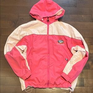 Banff Canada Pink and Cream Hooded Jacket